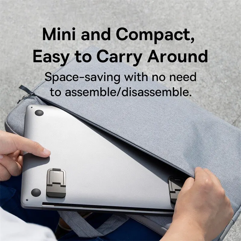 Suporte Dobrável Suporte Portátil Portátil Suporte Suporte Base de Suporte Riser Ajustável Suporte Universal para Laptop Tablet - Image 8