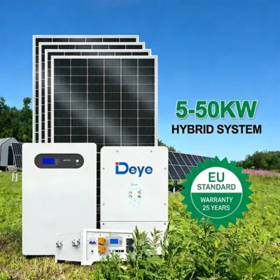 Longi Solar Panel 10KW 15KW 20KW Off-Grid Home Solar System Complete Kit 3000W 5000W Powerwall LiFePO4 Battery Hybrid Energy Sto