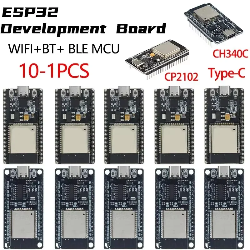 ESP32 ESP32S DEVKIT V1 Wireless WiFi Bluetooth Development Board Micro USB/TYPE-C Dual Core CH340 ESP-WROOM-32 Expansion Board