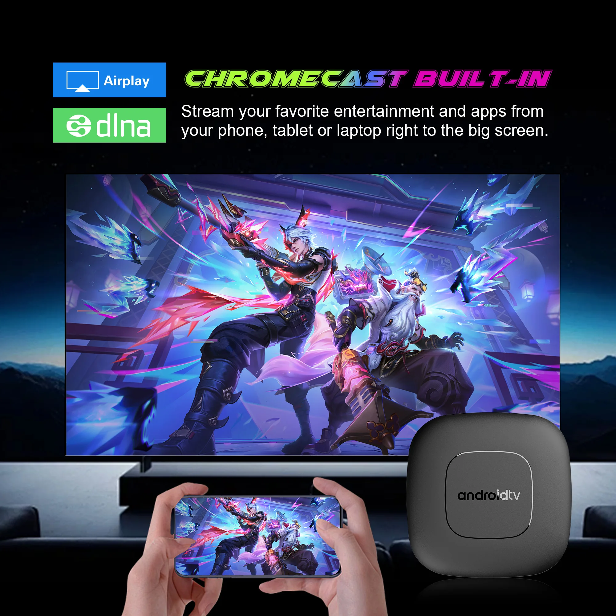 TV Box Android 16 com Google Assistant, Controlo por Voz, 8GB, 128GB, 256G, 4K, Wi-Fi 6, Bluetooth 5.0, T1 RK3518, Reprodutor de Vídeo 4K, TV Box - Image 3