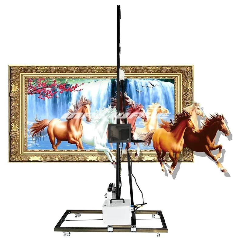 Vidro grande formato ponto nova condição eco borracha digital 2023 premium pintura 3d industrial para preço comercial impressora de papel de parede