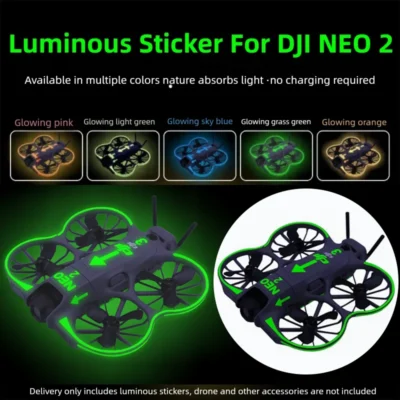 Adesivo luminoso para dji neo2 drone decoração película protetora pele para neo2 noite segurança legal vôo aviso decalques acessórios