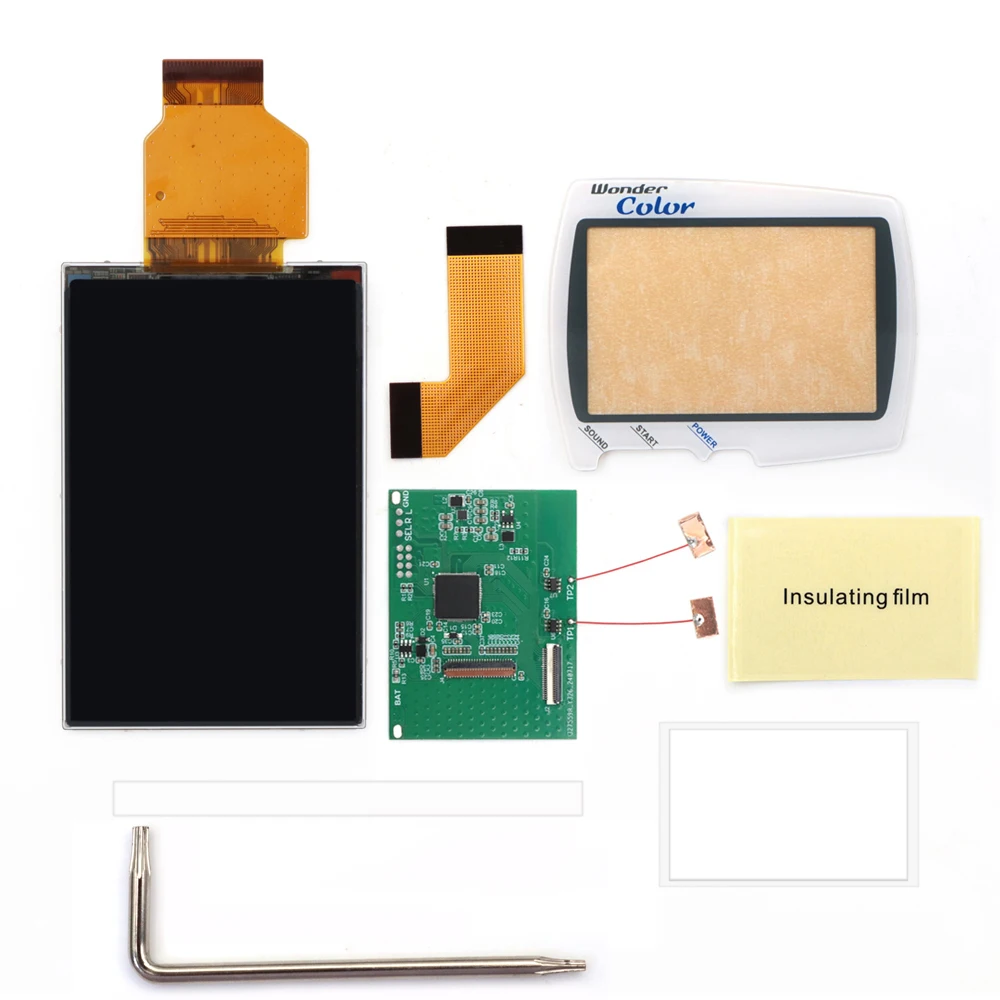 Mais novo wsc hightlight ips tela lcd kit diy backlight brilho para bandai maraiswan cor para maravilha cisne cor console de jogos - Image 6