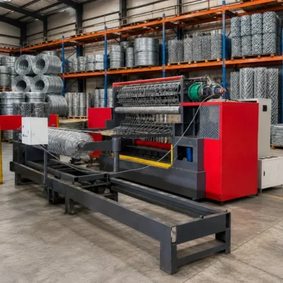 Máquina para Cercas de Alambre, Equipo de Tejido de Malla Metálica, Personalizado para la Producción de Rollos de Malla Galvanizada para Uso Industrial