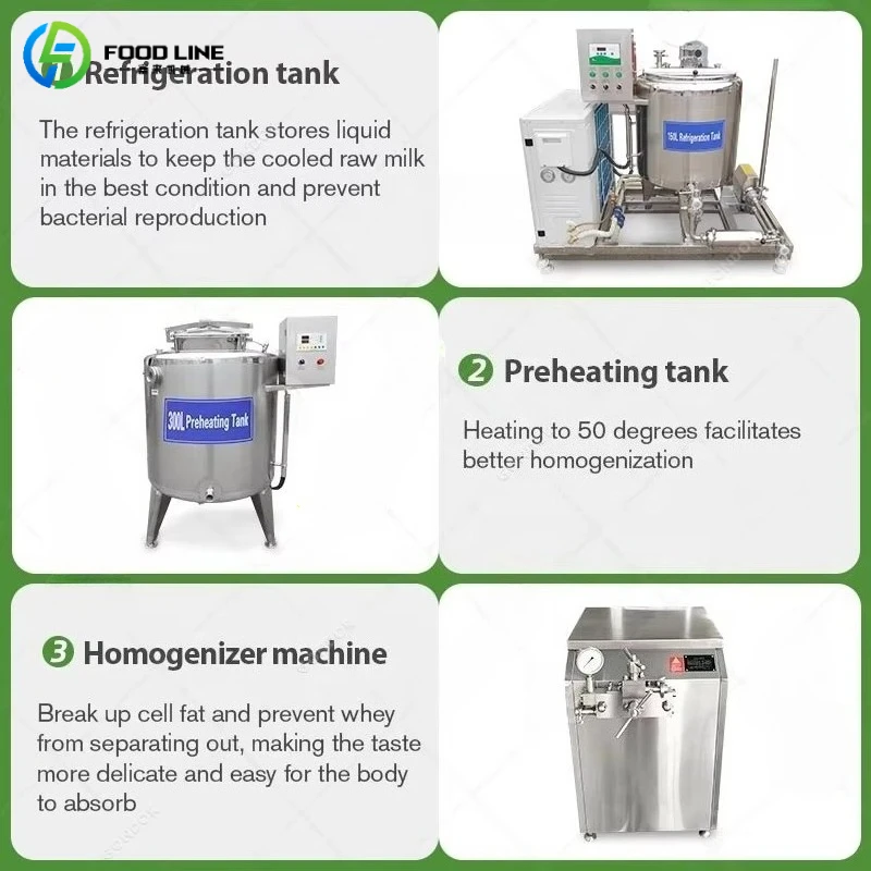 Línea de Producción de Yogur Comercial Personalizada de Gran Escala, Máquina Industrial para la Elaboración de Yogur con Homogeneizador y Pasteurizador - Image 4