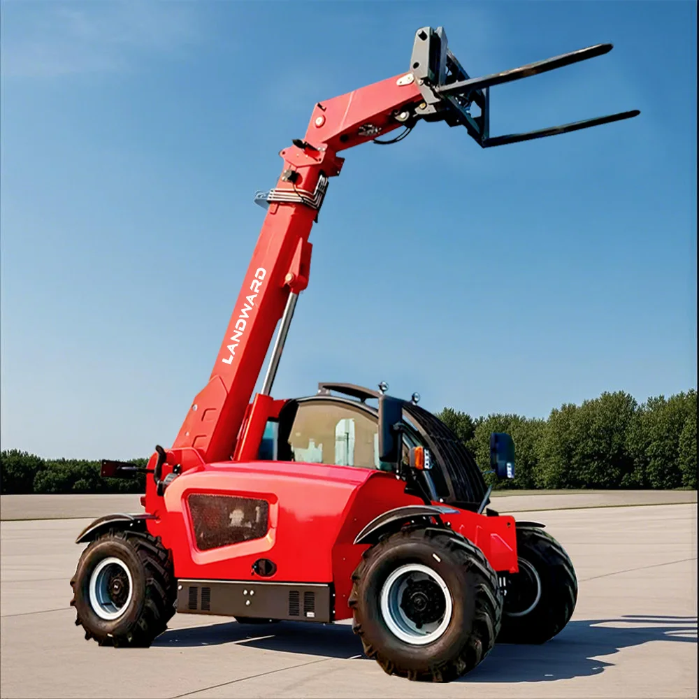 Manipulador Telescópico LANDWARD de 60 HP, Carretilla Elevadora Telescópica Grande, Máquina de Construcción, Grúa Telescópica Euro5 Personalizada - Image 3