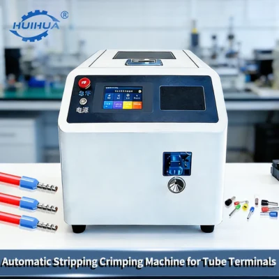 Máquina automática de crimpado de anillos sin aislamiento, herramienta de crimpado sin troqueles intercambiables, 3 cajas de alimentación de terminales a elegir