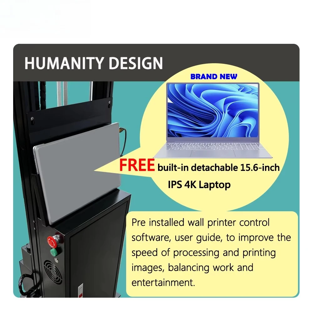 Impressora de Parede 3D com Rodas LC-A2, Equipamento Grande, Robô de Pintura Vertical, Pintura Automática de Paisagens - Image 2