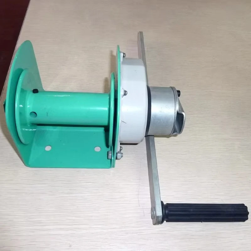 Portable Wire Rope Hand Rod Winch HUTZ 100kg Multifunctional Self-locking Gear Winch HWL010 Manual Boat Trailer Roller Winch - Image 4