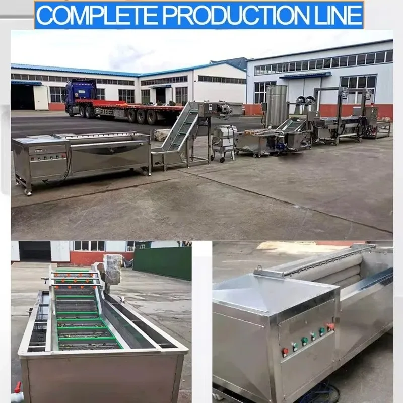Línea de Producción de Papas Fritas Antiadherentes: Instala una Máquina de Fritura Continua con Rodillos Recubiertos para Reducir la Adhesión Superficial de las Papas Fritas - Image 2