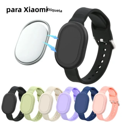 Capa Protetora de Silicone Oculta Impermeável Anti-Risco para Xiaomi Tag Tracker Kids - Acessório para Pulseira Infantil