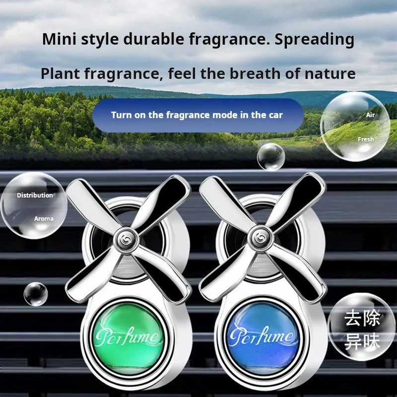 Saída de ar do carro aromaterapia perfume de carro de quatro folhas eau de toilette decoração do carro para remover odores personalização - Image 2