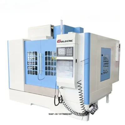 Máquina CNC de Alta Precisão GOLDCNC VMC1160, Centro de Usinagem Vertical 3 Eixos, 4 Eixos, 5 Eixos