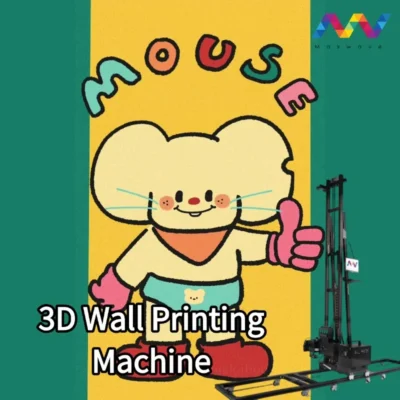 Impressora 3D portátil de parede e piso de 3,5 m com tecnologia jato de tinta UV para impressão à prova de intempéries em superfícies verticais e horizontais