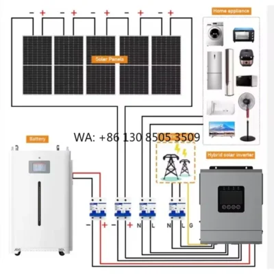 Complete Solar Energy System 5KW 15KW Suitable for Home, Complete Solar Kit with Photovoltaic Panel System, Battery and Inverter