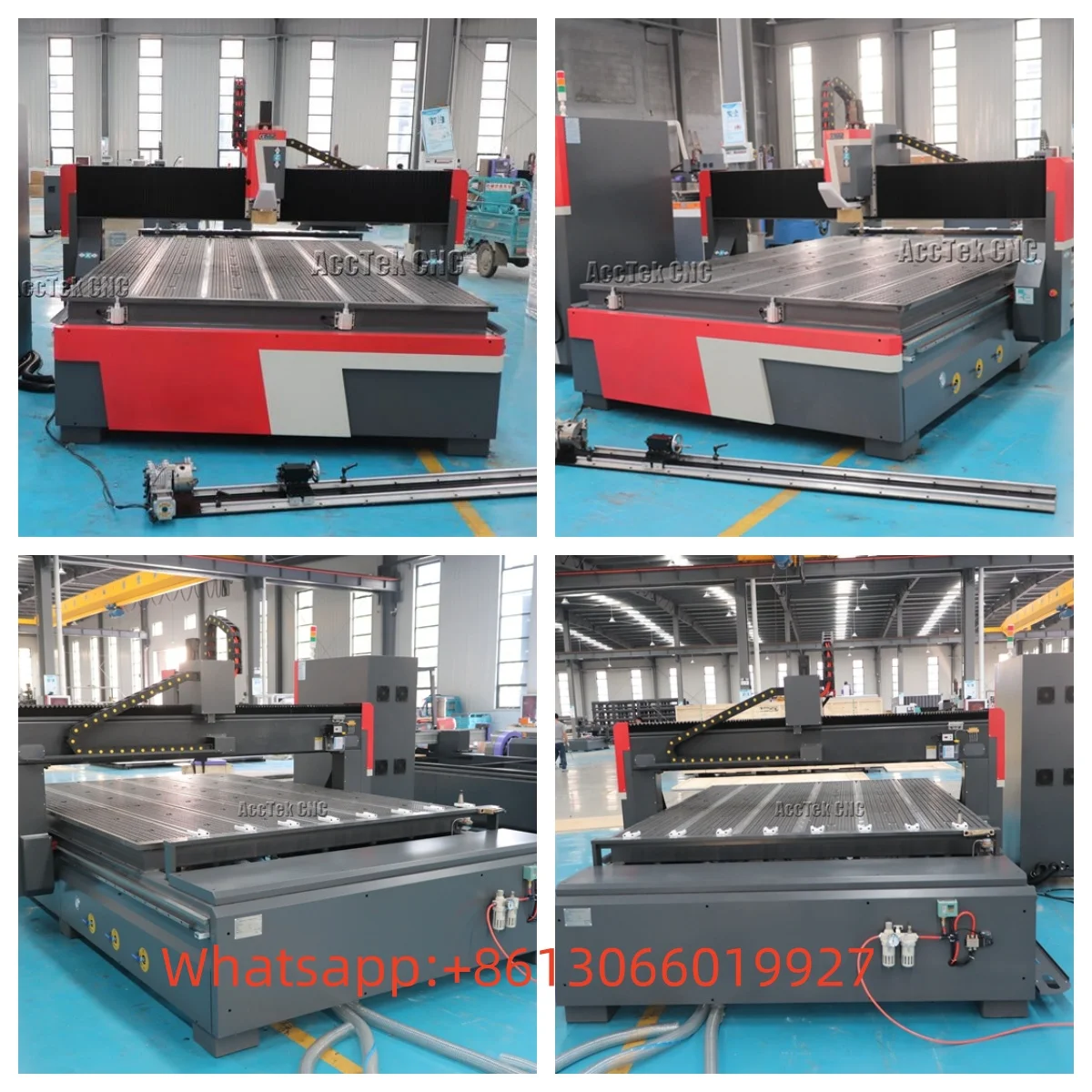 Jinan China ACCTEK AKM2030C Router CNC de 3 Eixos com Troca Automática de Ferramentas (ATC) 2000x3000/Mesa a Vácuo para Gravação e Corte de Madeira - Image 6