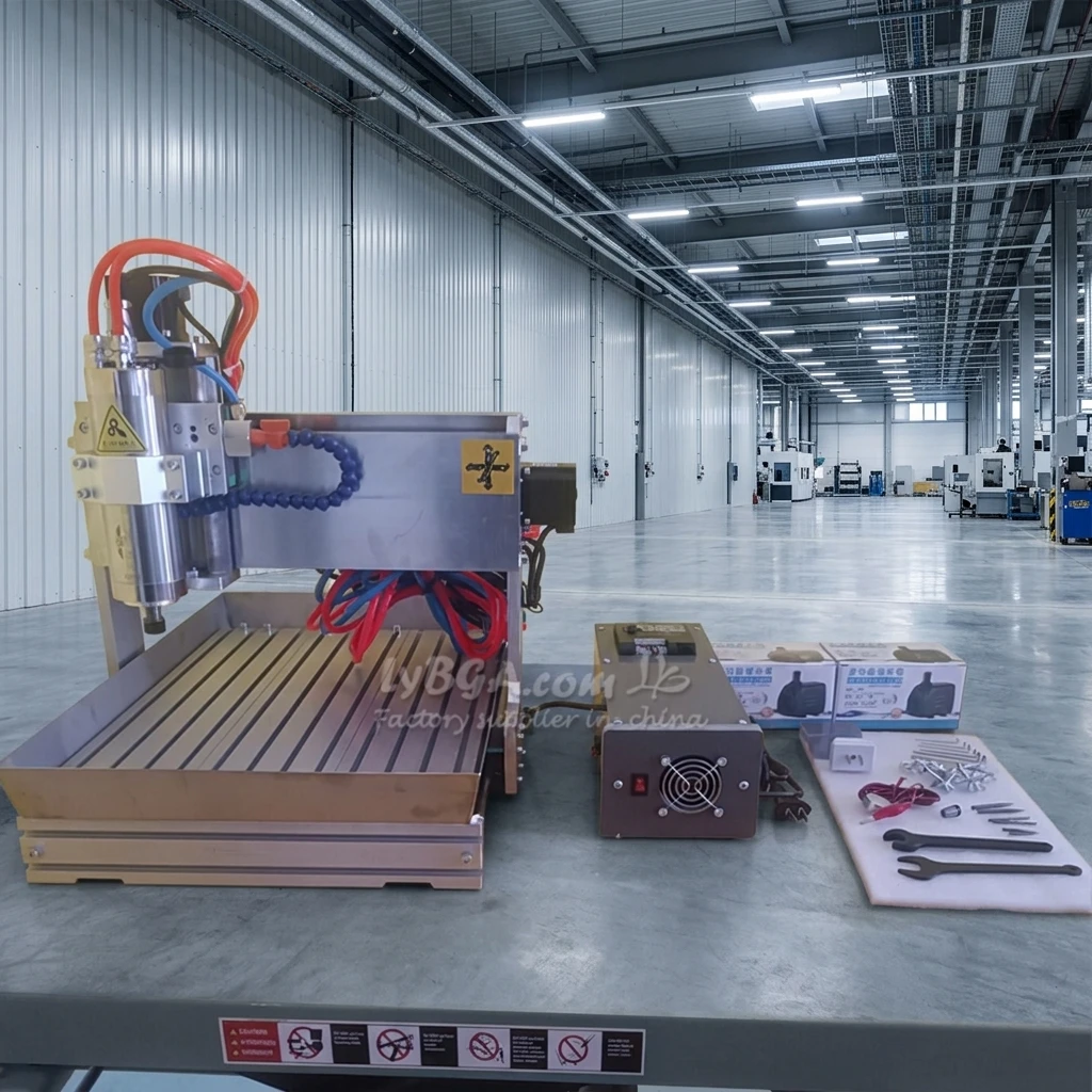 Fresadora CNC LY 2030 para Trabajar la Madera, Máquina de Grabado y Tallado DIY para Acrílico, Aluminio y Latón, Perforación y Fresado Opcionales de 3/4/5 Ejes