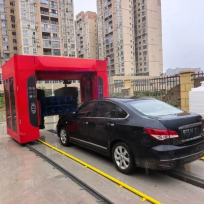Máquinas de Lavado de Autos de Alta Presión, Máquina de Lavado de Autos Automática con Sistema de Rodillos, Lavadora de Autos Robótica Eléctrica Totalmente Automática sin Contacto de 360°