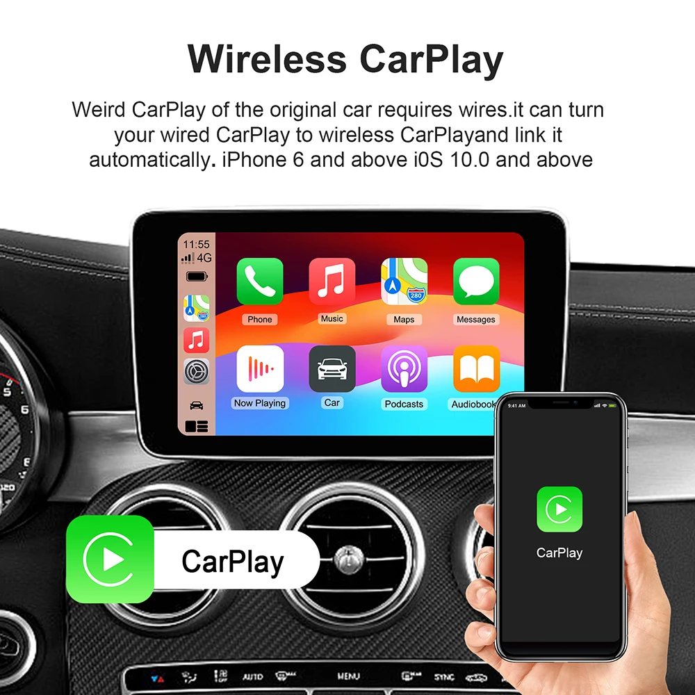 Android 13 CarPlay Ai Box Wireless Box for Netflix YouTube Wireless Carplay Android Auto Car Smart Systems for Wired Carplay - Image 3