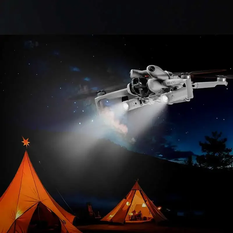 Searchlight LED for DJI Mini 4 Pro Drone Accessories Rechargeable Flashlight Dual Light Night Flight Signal Searchlight - Image 3