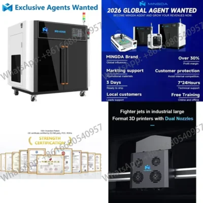 Mingda MD-600D Large Print Size Industrial Printing Machine FDM Fast Automotive Aerospace Medical 3D Printer