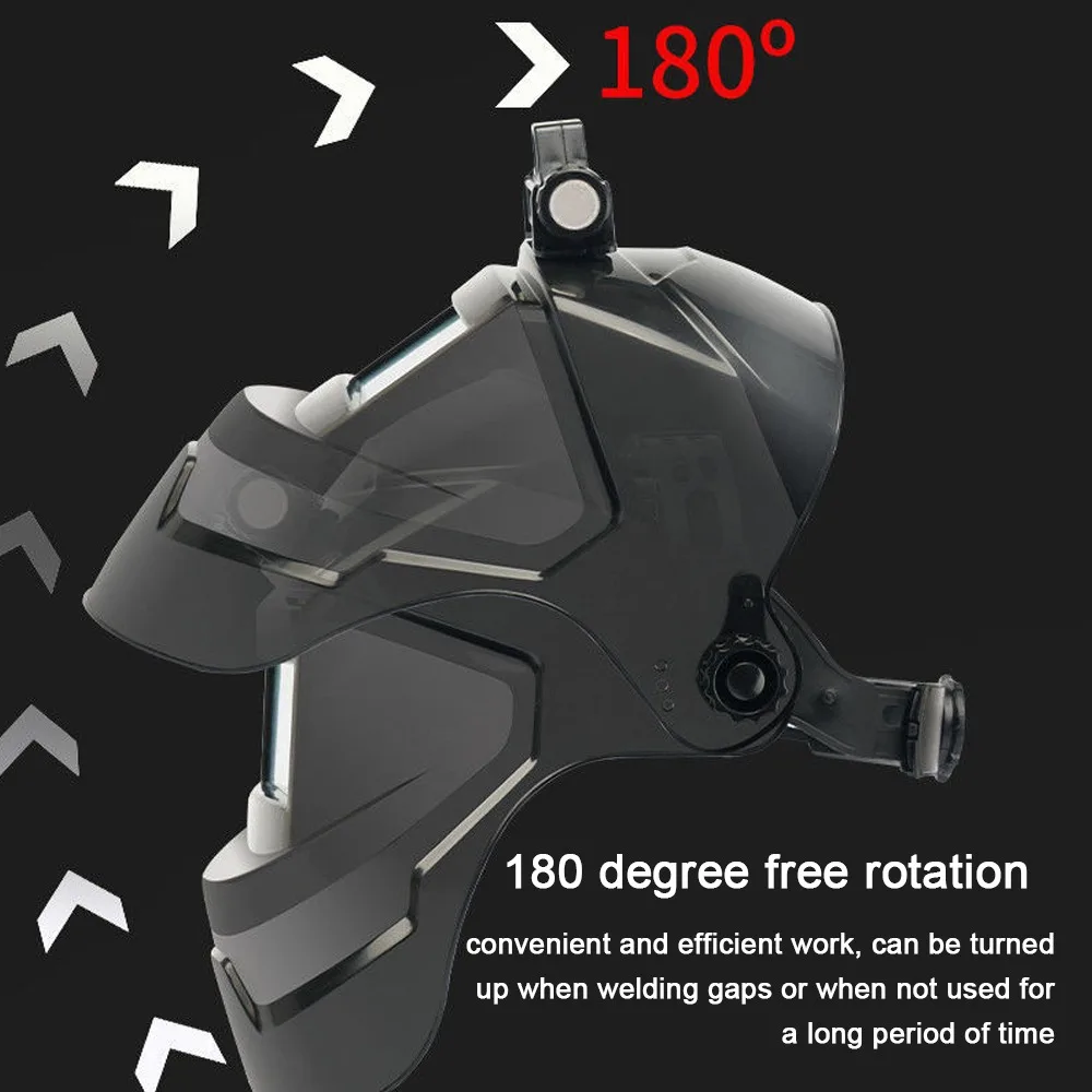 Máscara facial de soldagem com escurecimento automático True Color Máscara de soldagem com escurecimento automático 130 ℃ Capacete de soldagem resistente a altas temperaturas - Image 5
