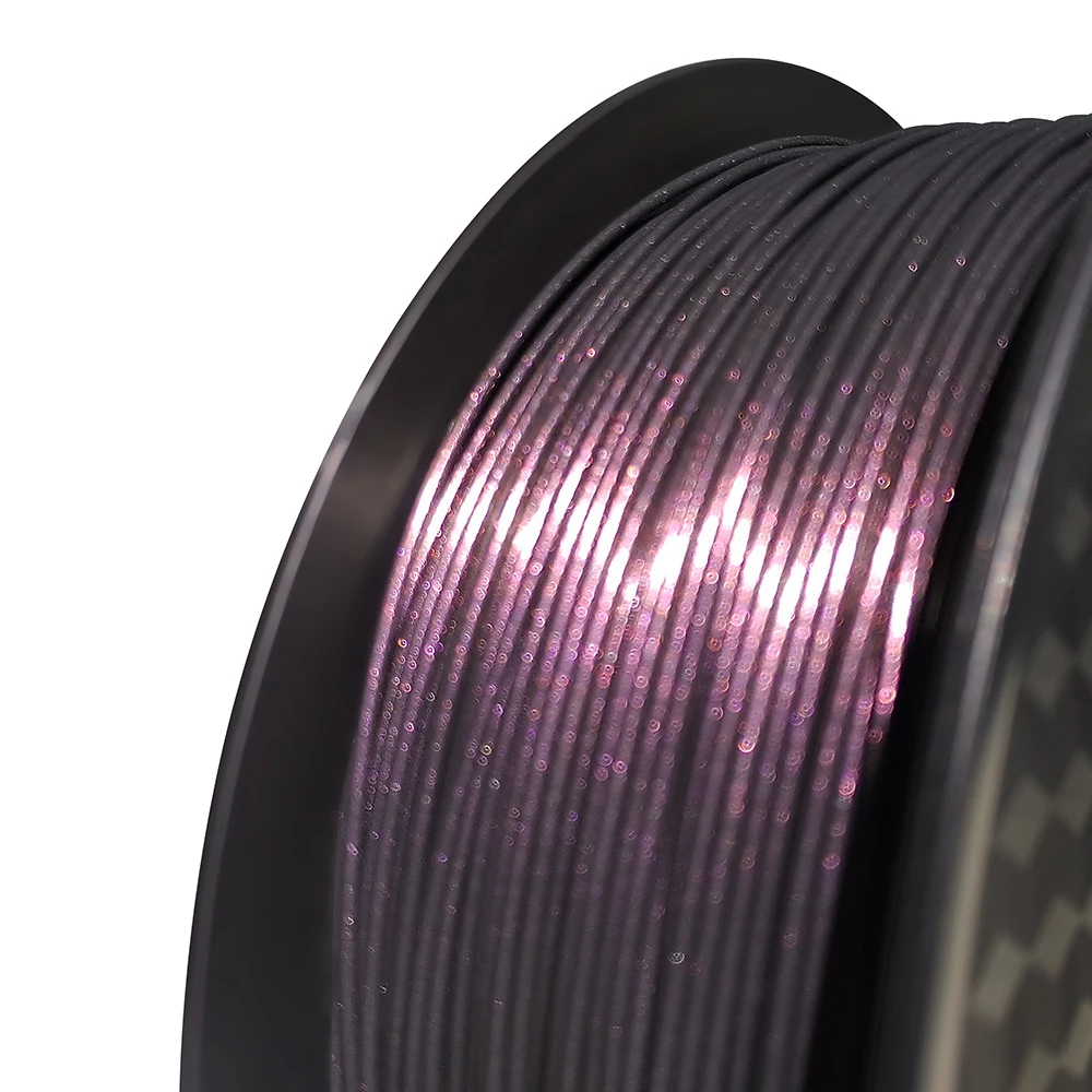 Filamento para Impressora 3D Glitter PLA 1.75mm 1kg 500g 250g Filamento Mágico PLA Material de Impressão 3D Filamento de Sublimação Dourado Verde - Image 8