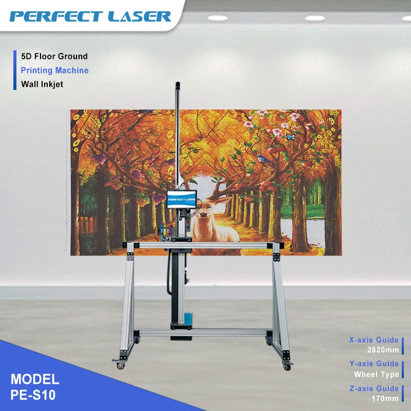 Robô vertical automático lcd uv 3d jato de tinta máquina impressora parede na arte vidro mural telha papel cor foto interior ao ar livre - Image 5