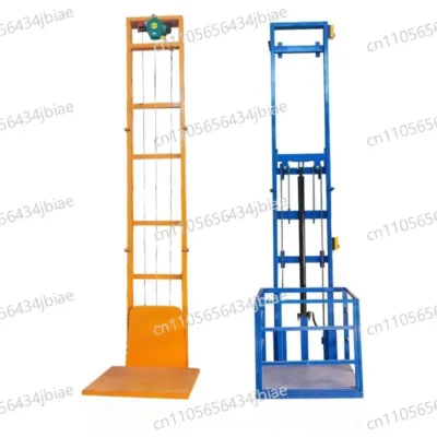 Elevador de Carga Electrohidráulico para Interiores, Plataforma Elevadora para Almacenes y Comercios, 500 kg, Construcción de Aleación de Aluminio, Elevador para Paneles de Yeso