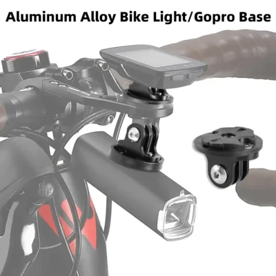 Adaptador de elevación de luz de bicicleta de aleación de aluminio, soporte Gopro para bicicleta de carretera, Base de montaje de ordenador ultraligera para Garmin