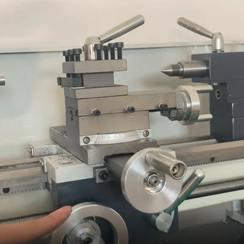 LYBGACNC-máquina de torno de Metal WM210, Mini máquina CNC semiautomática de alta precisión, herramienta de fabricación de roscado profesional - Image 4