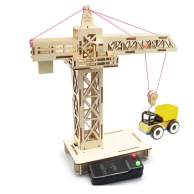 Guindaste de torre com controle remoto, guindaste de elevação, modelos diy e brinquedo de construção, modelo científico e educacional, brinquedo para crianças, presente