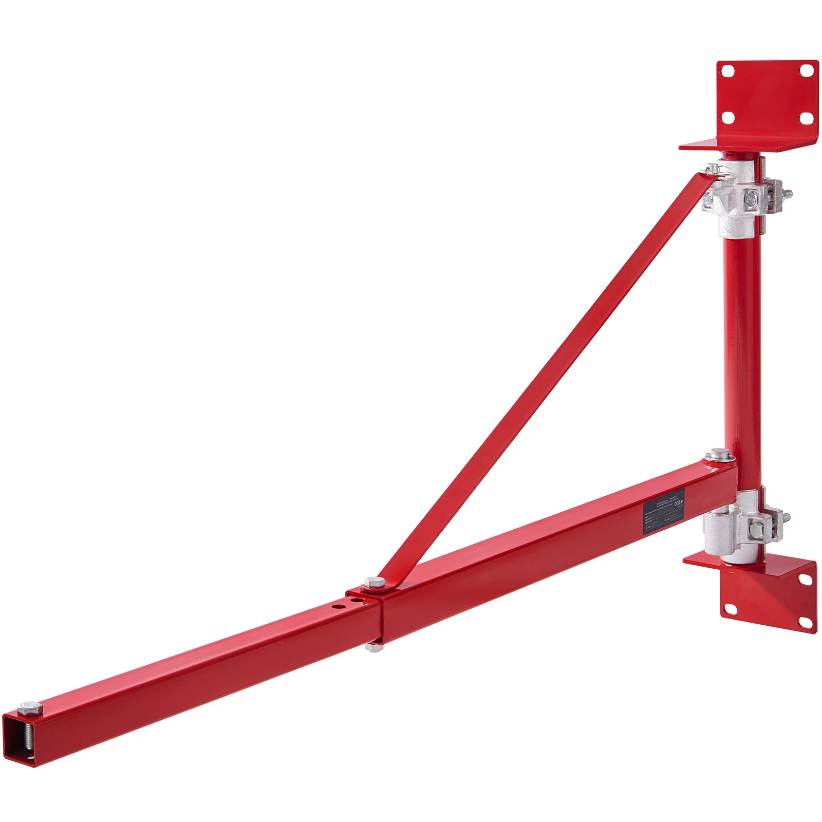 SucceBuy Brazo de soporte de polipasto eléctrico, capacidad de carga máxima de 660 libras, soporte de polipasto eléctrico, brazo oscilante con marco de polipasto de poste para garaje