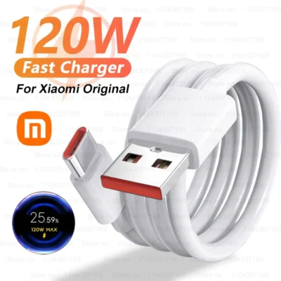 Original 120w usb turbo cabo de carregamento rápido para xiaomi mi 17 15 14 13 12 11 6a 67w tipo c cabo redmi nota 10 9 8 7 pro k70 poco