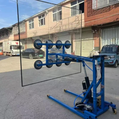 Elevador de vacío con ventosa eléctrica antideslizante segura, grúa de elevación de alta eficiencia para depósito de transporte de vidrio de tablero de yeso