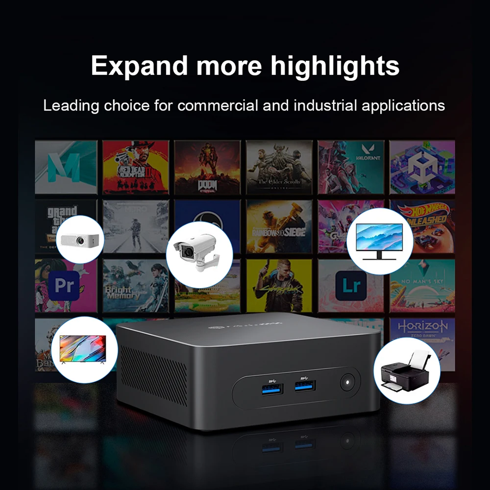 MLLSE M2 Plus Mini PC Intel Celeron 5205U Processador 8GB RAM 256GB ROM WiFi 5 BT4.2 Windows 11 Pro Computador Desktop - Image 7
