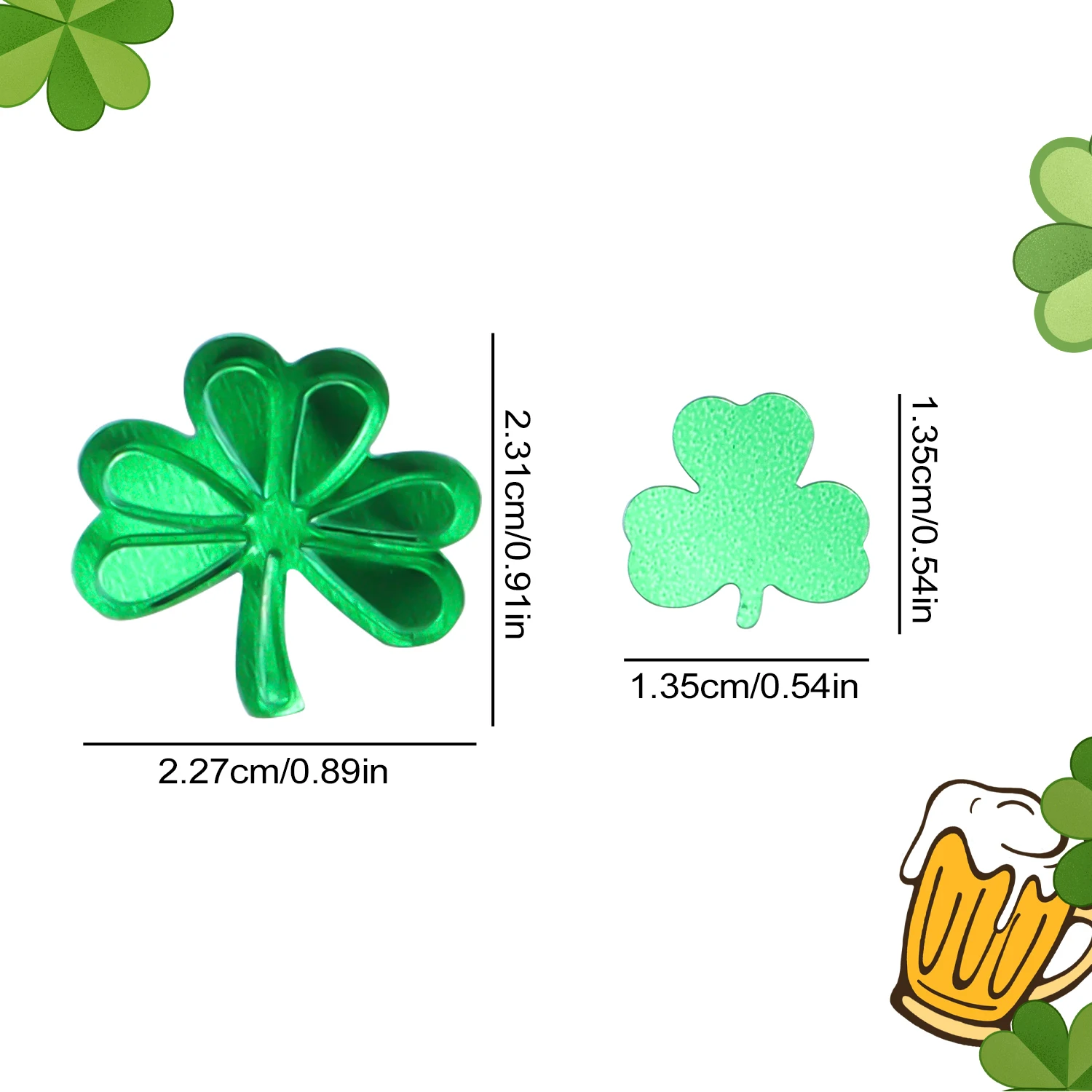 15g/30g decoração de mesa do dia de São Patrício lantejoulas pvc verde trevo confetes para festival irlandês festa de férias decoração de casa - Image 5