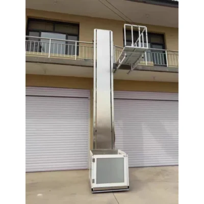 Elevador Monorail doméstico de 2m a 10m, elevador eléctrico pequeño para el hogar, plataforma de elevación hidráulica para carga para uso residencial
