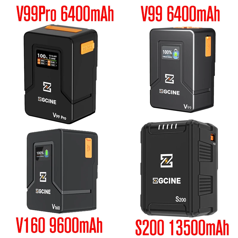 DO Brasil】ZGCINE ZG-V99 Pro V99 V160 S200 V-Mount Bateria Power Bank Bateria de lítio para filmadora/digitales/luzes de vídeo/Monito - Image 6