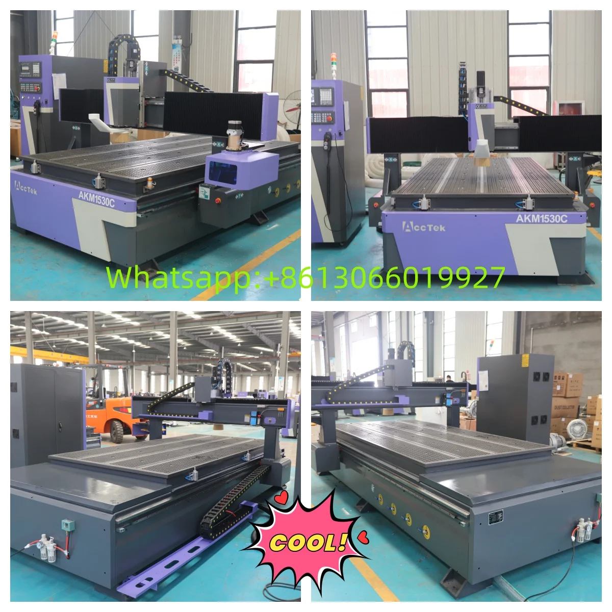 Máquina de Gravação e Corte CNC AKM1530C 2040 2030 ATC para Madeira - Preço Acessível - Image 6