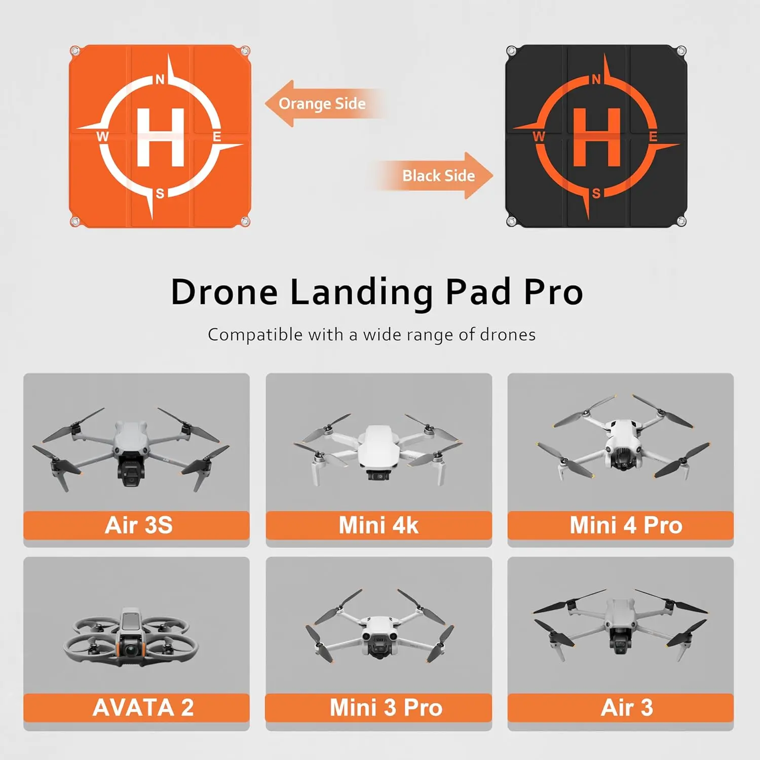 Plataforma de Pouso para Drone DJI Neo 2 Mini 5 PRO Universal Holy Stone/FPV, Plataforma de Pouso Rápida e Dobrável de 22 polegadas/55 cm - Image 2