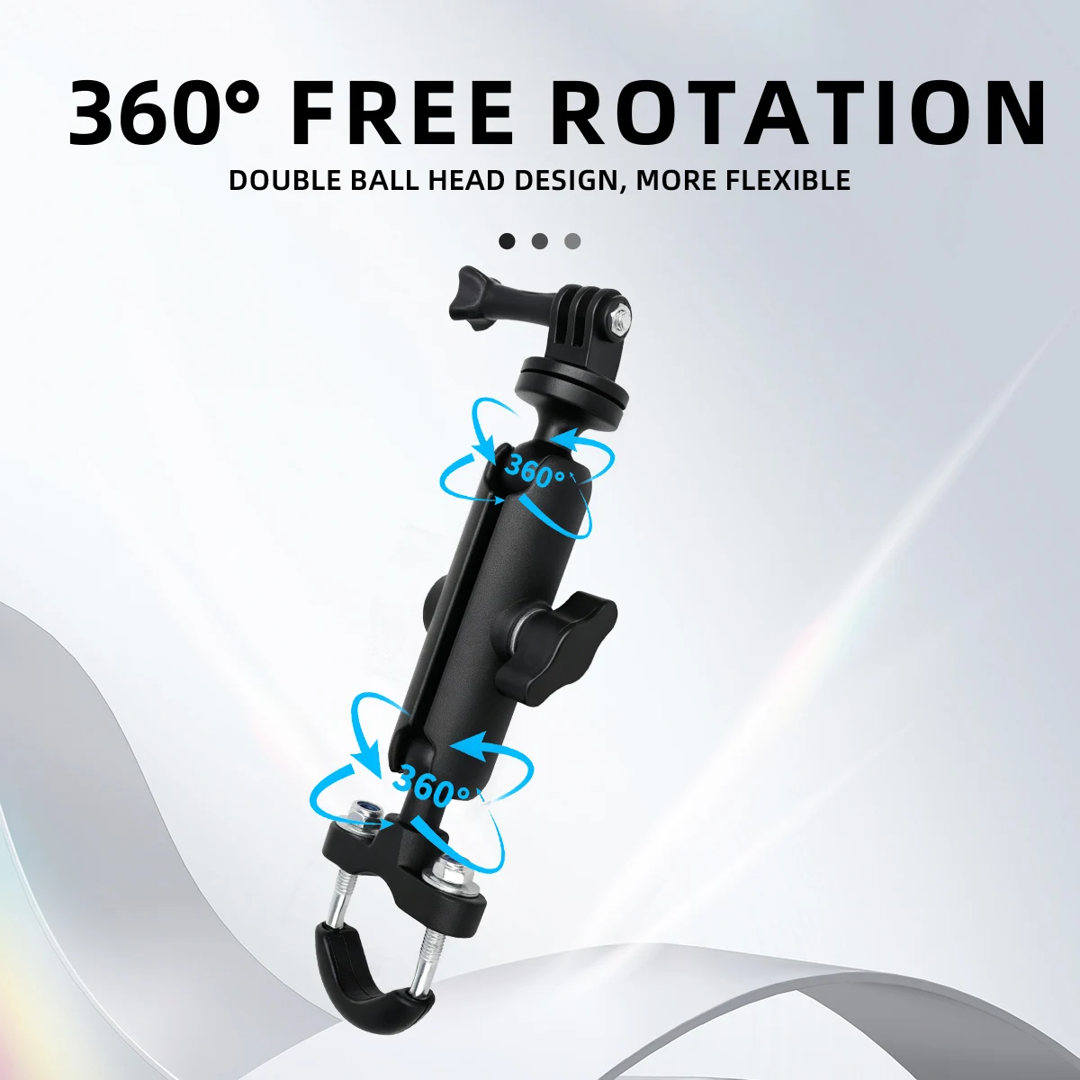 Soporte para teléfono con cámara deportiva para motocicleta y bicicleta, soporte para espejo de manillar para cámaras de acción GoPro/DjI/Insta 360/teléfonos - Image 4