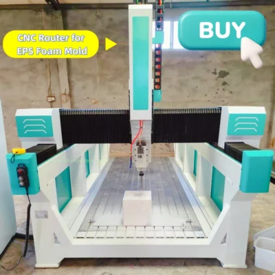 Fresadora CNC 3D de 4 ejes para corte de espuma para EPS, poliestireno, PU, poliestireno, máquina enrutadora de grabado CNC de espuma de poliuretano