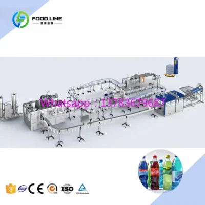 Línea de Producción de Bebidas Energéticas Carbonatadas Personalizada, 6000bph-36000bph, Línea de Producción de Bebidas Carbonatadas