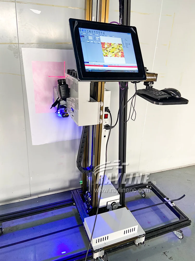 Impressora automática 3D vertical para decoração de parede com tinta UV, máquina de impressão em parede com cabeça de impressão opcional i1600 para pintura em impressora de parede. - Image 3