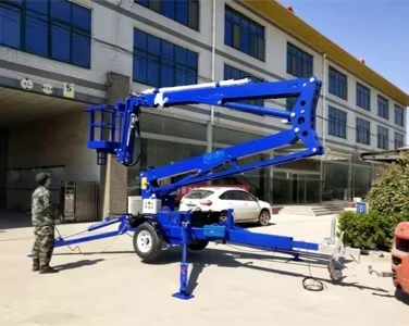 Plataformas Elevadoras Articuladas Diésel Personalizadas con Acoplamientos Remolcables, Capacidad de Carga de 200 kg, Alcance de 5 m a 10,5 m, Certificación CE ISO9001