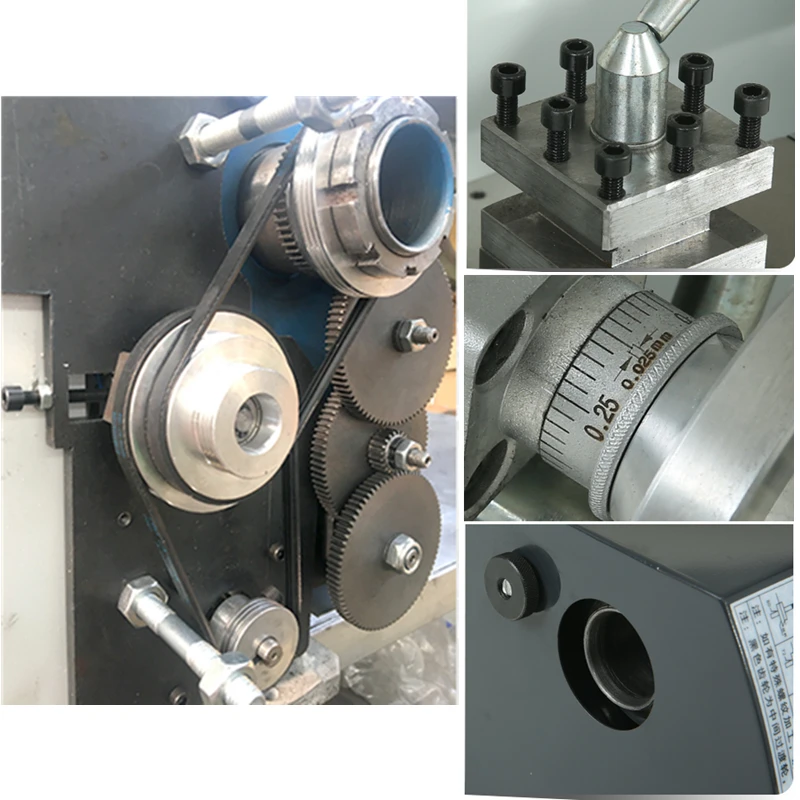 LYBGACNC-máquina de torno de Metal WM210, Mini máquina CNC semiautomática de alta precisión, herramienta de fabricación de roscado profesional - Image 3