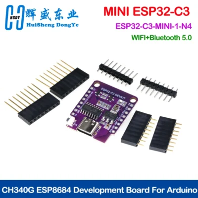 ESP32-C3 Wemos D1 Mini ESP8266 ESP32 ESP32-C3-MINI-1-N4 Serial WIFI+Bluetooth CH340G ESP8684 Development Board For Arduino