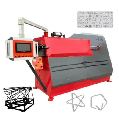 Máquina CNC para Doblar, Enderezar y Cortar Varillas de Refuerzo, Procesamiento de Refuerzo para la Construcción, Máquina Automática para Doblar Estribos