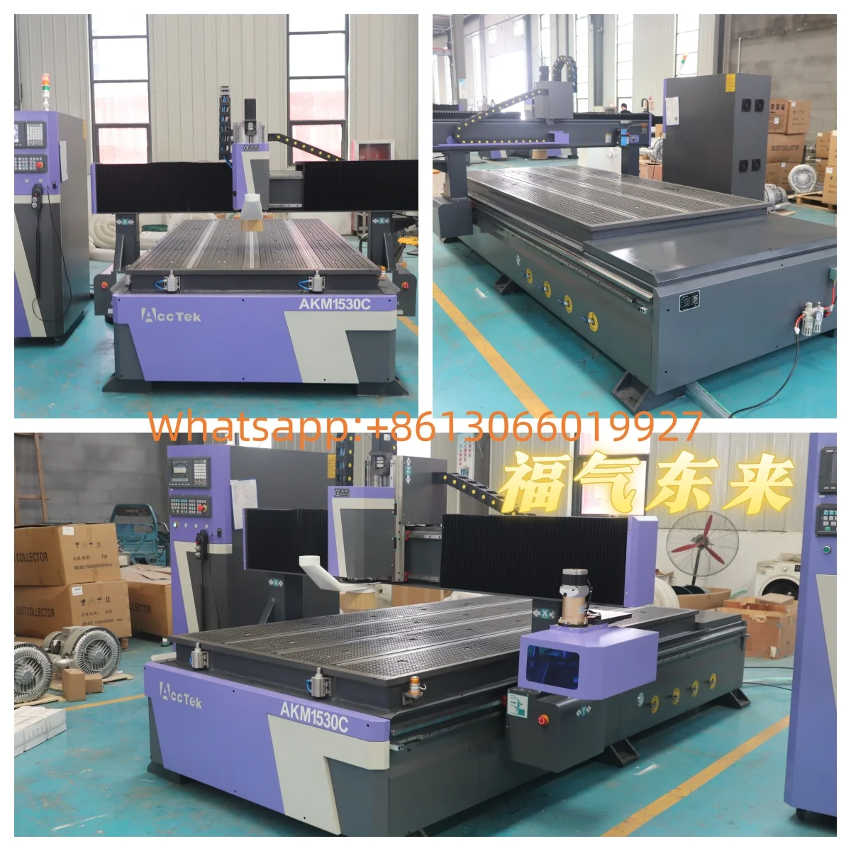 Máquina de Gravação e Corte CNC AKM1530C 2040 2030 ATC para Madeira - Preço Acessível - Image 3